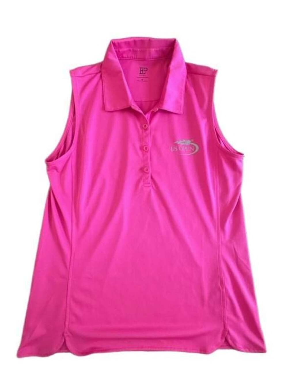 EP New York US Open Sleeveless Golf Polo Shirt Size M Pink